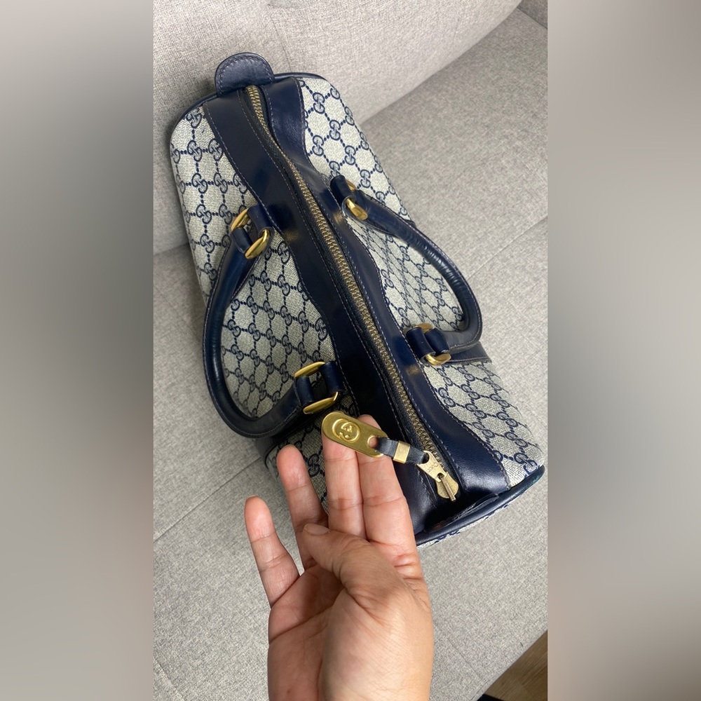 Authentic Gucci Monogram Boston Handbag - Picture 12 of 17